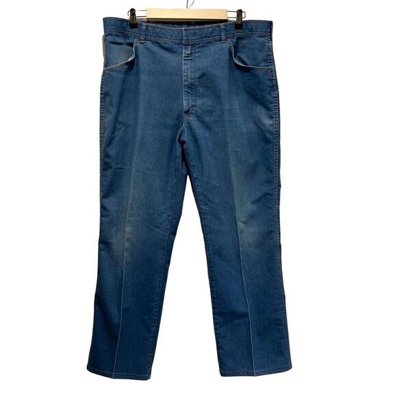 Vintage WRANGLER men’s jeans 40x30 light blue straight leg - Picture 3 of 7